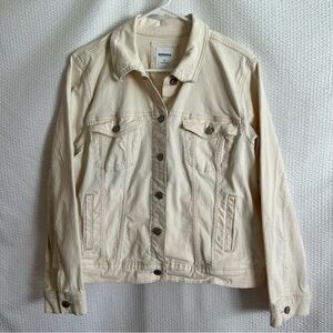 Sonoma Women’s Cream Denim Jacket Size: XL   NWOT